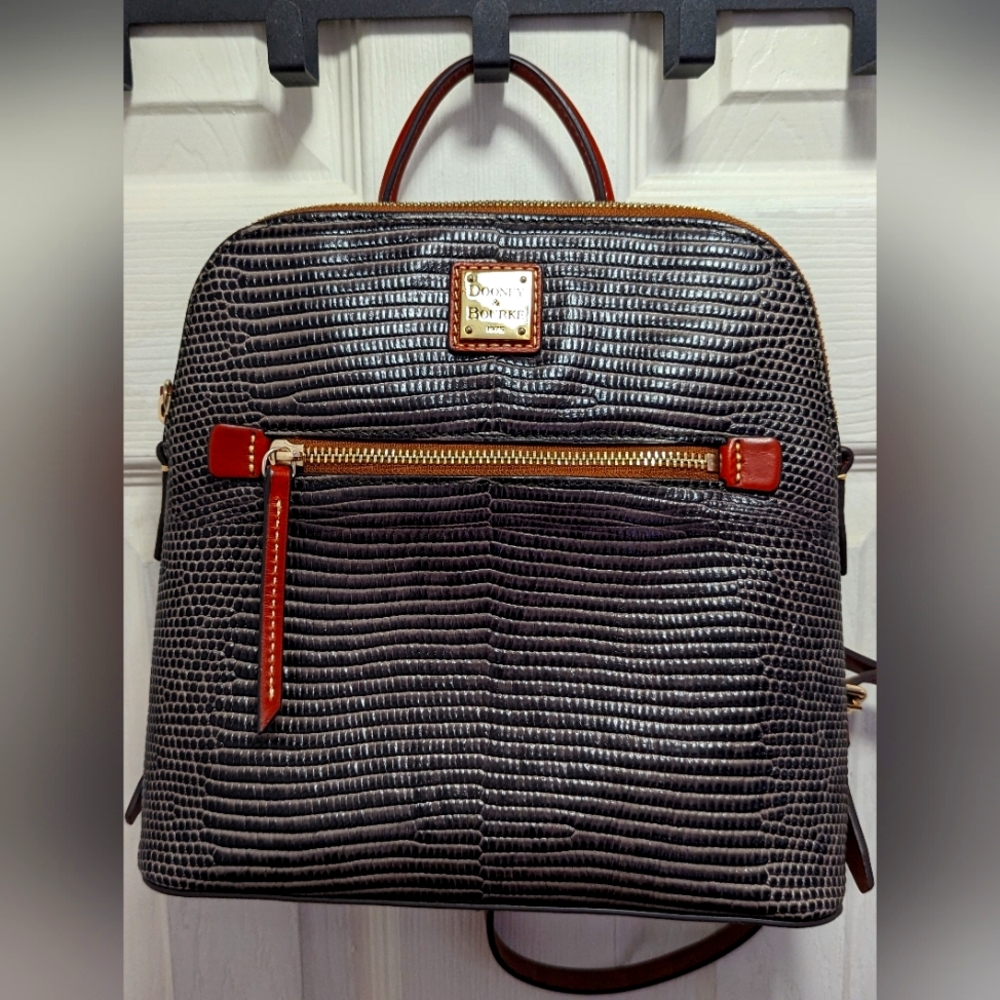 Dooney & Bourke Embossed Lizard backpack